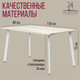 Миниатюра изображения товара Обеденный стол Millwood Шанхай 130x80x75 (дуб белый Craft/металл белый)