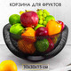 Миниатюра изображения товара Фруктовница El Casa 240366 (черный)
