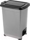 Миниатюра изображения товара Контейнер для мусора El Casa Слим / 640474 (серый/черный)
