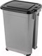 Миниатюра изображения товара Контейнер для мусора El Casa Слим / 640474 (серый/черный)