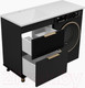 Миниатюра изображения товара Тумба под умывальник Brevita Enfida 60 / ENF-07060-022Я (черный матовый)