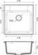 Миниатюра изображения товара Мойка кухонная GranFest Quarz GF-Z48 (темно-серый)