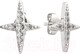 Миниатюра изображения товара Серьги из серебра ZORKA 0310641 (с фианитами)