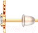 Миниатюра изображения товара Серьги из розового золота ZORKA 310486S.14K.R (с фианитами)