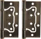 Миниатюра изображения товара Комплект петель дверных Ренц IN100-2S FH AB без ВР (2шт, бронза античная)