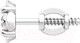 Миниатюра изображения товара Серьги из серебра ZORKA 03D0002 (с бриллиантами)