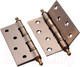 Миниатюра изображения товара Комплект петель дверных Ренц IN100-4BB CH AB (2шт, бронза античная)