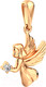 Миниатюра изображения товара Подвеска из розового золота ZORKA 440337.14K.R (с фианитом)