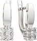 Миниатюра изображения товара Серьги из серебра ZORKA 03101124 (с фианитами)