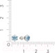 Миниатюра изображения товара Серьги из белого золота ZORKA 3S40132.14K.W (с топазами)