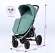 Миниатюра изображения товара Детская прогулочная коляска Costa Jamie (аква)