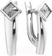 Миниатюра изображения товара Серьги из серебра ZORKA 03D0038 (с бриллиантами)