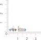 Миниатюра изображения товара Серьги из серебра ZORKA 0310617 (с фианитами)