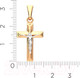 Миниатюра изображения товара Крестик из комбинированного золота ZORKA 410030.14K.B.REL