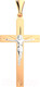 Миниатюра изображения товара Крестик из комбинированного золота ZORKA 411005.14K.B.REL