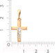 Миниатюра изображения товара Крестик из комбинированного золота ZORKA 430148.14K.B.REL