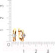 Миниатюра изображения товара Серьги из розового золота ZORKA 310374 (с фианитами)