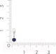 Миниатюра изображения товара Подвеска из белого золота ZORKA 4P1002.14K.W (с сапфиром)