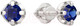 Миниатюра изображения товара Серьги из белого золота ZORKA 3P1027.14K.W (с сапфирами)