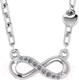 Миниатюра изображения товара Колье из серебра ZORKA 0550009 (45см, с фианитами)