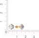 Миниатюра изображения товара Серьги из розового золота ZORKA 310436-9K (с фианитами)