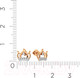 Миниатюра изображения товара Серьги из розового золота ZORKA 310434 (с фианитами)