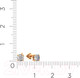 Миниатюра изображения товара Серьги из розового золота ZORKA 310437 (с фианитами)