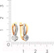 Миниатюра изображения товара Серьги из розового золота ZORKA 310440 (с фианитами)