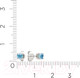 Миниатюра изображения товара Серьги из серебра ZORKA 0310485.ZZ (с аквамарином)