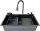 Миниатюра изображения товара Мойка кухонная со смесителем Wisent WG37546B (графит)