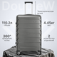 Миниатюра изображения товара Чемодан на колесах DoubleW YF-PP02 (L, серый)