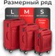 Миниатюра изображения товара Чемодан на колесах MONZA 8038# (S, красный)