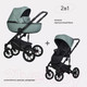 Миниатюра изображения товара Детская универсальная коляска Riko Basic Ozon Pastel 2 в 1 (05/оливковый)