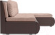 Миниатюра изображения товара Диван угловой Mebel-Ars Кормак (кордрой бежевый/экокожа шоколад)