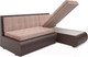 Миниатюра изображения товара Диван угловой Mebel-Ars Кормак (кордрой бежевый/экокожа шоколад)