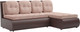 Миниатюра изображения товара Диван угловой Mebel-Ars Кормак (кордрой бежевый/экокожа шоколад)