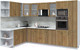Миниатюра изображения товара Кухонный гарнитур Интерлиния Мила Крафт 1.88x3.2 левая (дуб вотан/дуб вотан/серый каспий)