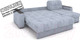 Миниатюра изображения товара Диван угловой Rivalli Порто 155 с оттоманкой 150 (Tango Terra)