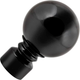 Миниатюра изображения товара Набор наконечников для карниза АС ФОРОС Шар большой D19 (2шт, черный матовый)