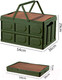 Миниатюра изображения товара Ящик для хранения Happy Home HH-002 со столиком и ручками (50л, зеленый)