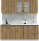 Миниатюра изображения товара Кухонный гарнитур Интерлиния Мила Крафт 2.0А (дуб вотан/дуб вотан/серый каспий)