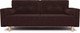 Миниатюра изображения товара Диван Mebel-Ars Белфаст (велюр шоколадный НВ-178/26)