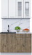 Миниатюра изображения товара Кухонный гарнитур Интерлиния Мила 12 (белый платинум/дуб веллингтон/белый гранит)