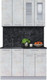 Миниатюра изображения товара Кухонный гарнитур Интерлиния Мила 12 (бетон лайт/бетон лайт/кастилло темный)