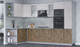 Миниатюра изображения товара Кухонный гарнитур Интерлиния Мила 1.68x3.2 левая (вудлайн кремовый/дуб веллингтон/серый каспий)