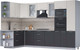 Миниатюра изображения товара Кухонный гарнитур Интерлиния Мила 1.68x3.2 левая (персидский жемчуг/антрацит/травертин серый)