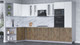 Миниатюра изображения товара Кухонный гарнитур Интерлиния Мила 1.68x3.4 левая (белый платинум/дуб веллингтон/белый гранит)