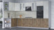 Миниатюра изображения товара Кухонный гарнитур Интерлиния Мила 1.68x3.4 левая (бетон лайт/дуб веллингтон/опал светлый)