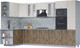 Миниатюра изображения товара Кухонный гарнитур Интерлиния Мила 1.68x3.4 левая (персидский жемчуг/дуб веллингтон/серый каспий)