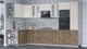 Миниатюра изображения товара Кухонный гарнитур Интерлиния Мила 1.68x3.4 левая (персидский жемчуг/дуб веллингтон/серый каспий)